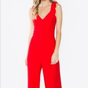 Sugar lips ruffle strap jumpsuit